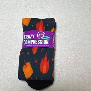 Black and Orange Compression Socks